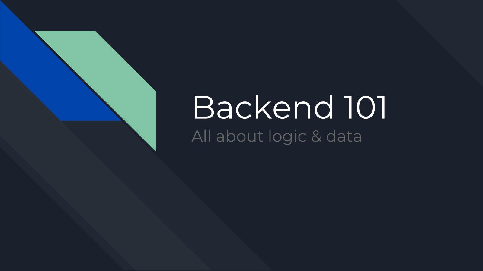 Backend development